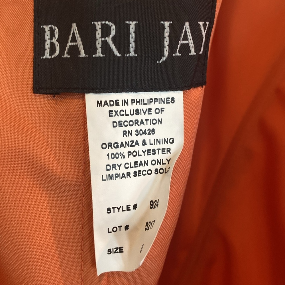 SOLD Bari Jay Strapless Dress NWT Size 8 - Picture 8 of 8